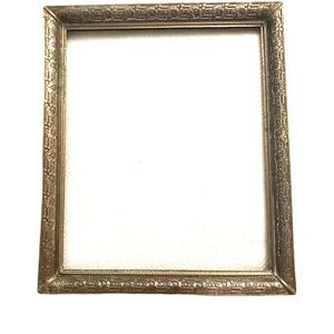 Antique Gold Gilt Rose Floral Medium Frame Painting Photo Ornate Elegant Decor
